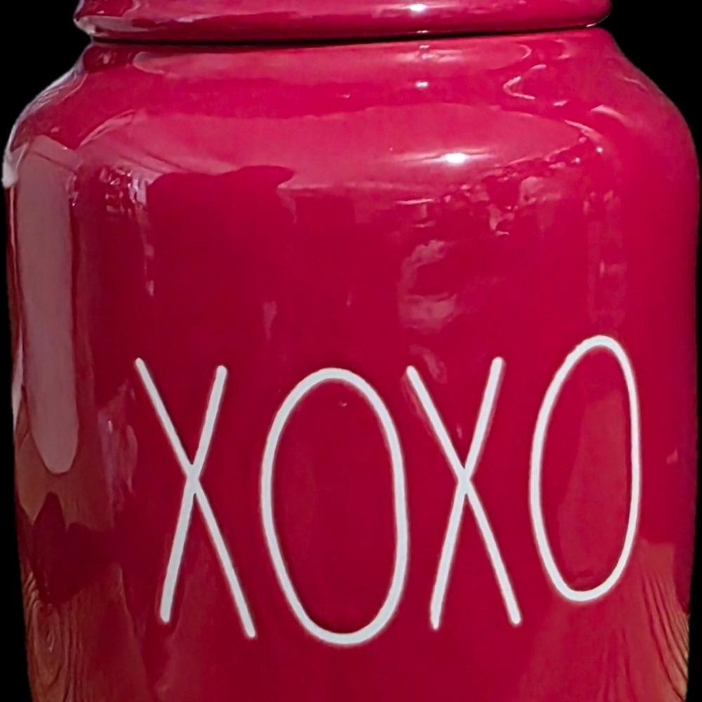 Rae Dunn XL CHUBBY XOXO Canister